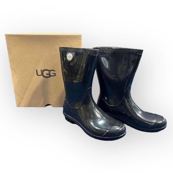 UGG Sienna Black Boots Womens Size 5 New in Box - Picture 1 of 10